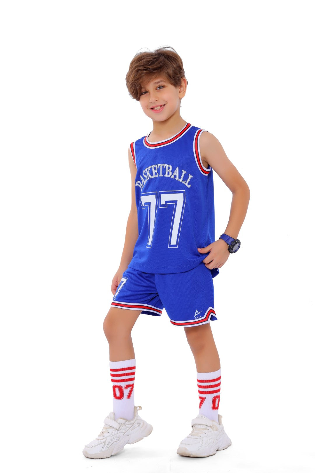 Athlete Home "Hoops Legend" Kids Basketball Kit | Pro-Performance Jersey & Shorts