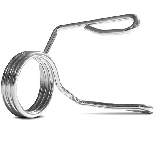 أقفال البار الزنبركية "Iron-Grip" من Athlete Home (زوج) | مشابك بار أوليمبي من الفولاذ عالي التحمل | سريعة الفك للبارات قياس | لرفع الأثقال والباورلفتنج