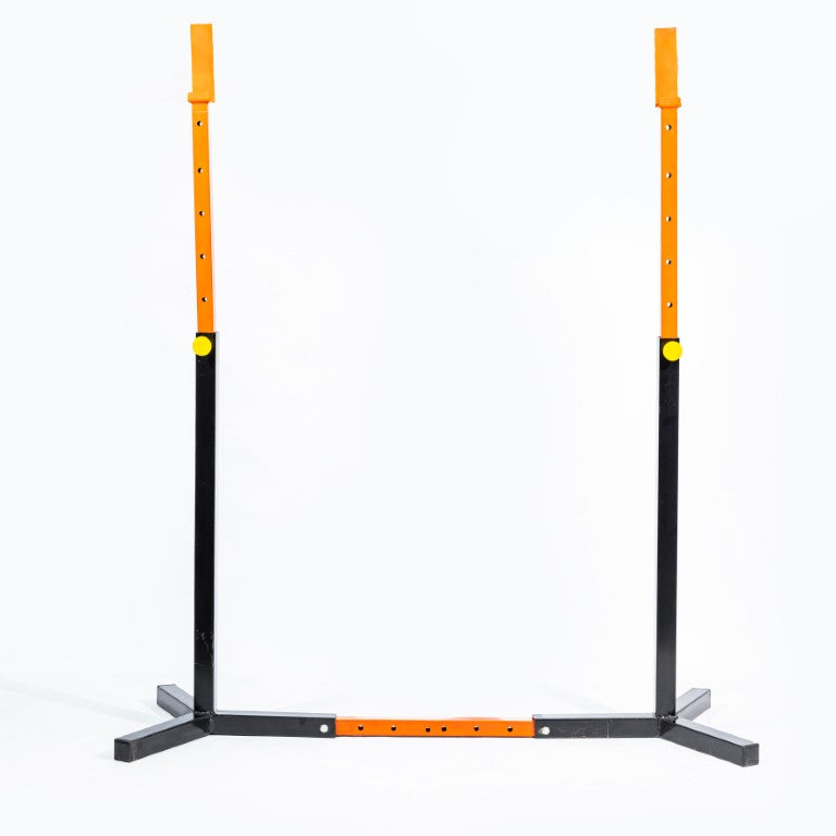 Athlete Home Pro-Series Adjustable Squat & Bench Press Stand | Heavy-Duty, Multi-Functional Barbell Rack for Home Gym Strength Training, Weightlifting, and Powerlifting