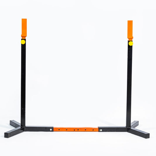 Athlete Home Pro-Series Adjustable Squat & Bench Press Stand | Heavy-Duty, Multi-Functional Barbell Rack for Home Gym Strength Training, Weightlifting, and Powerlifting