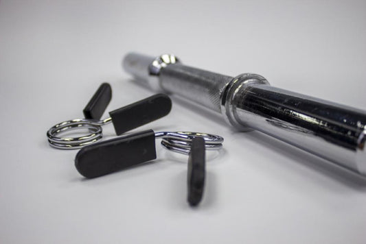 أثليت هوم Forge-Grip Pro مقبض دمبل - بار فولاذي مطلي بالكروم مع مقبض محكم وأقفال أوزان - مثالي للجيم المنزلي ورفع الأثقال في مصر  قطعة واحدة