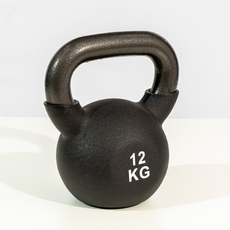 Athlete Home Pro-Grade Cast Iron Kettlebell | Vinyl Coated for Floor Protection | Wide Grip Handle for Full Body Strength Training, HIIT, and Functional Fitness