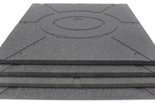 Athlete Home 'Fortress' Heavy-Duty Gym Flooring | Interlocking EVA Foam Tiles for Home Gyms, HIIT & Weightlifting | Shock-Absorbent Workout Floor Mats 4 Pieces