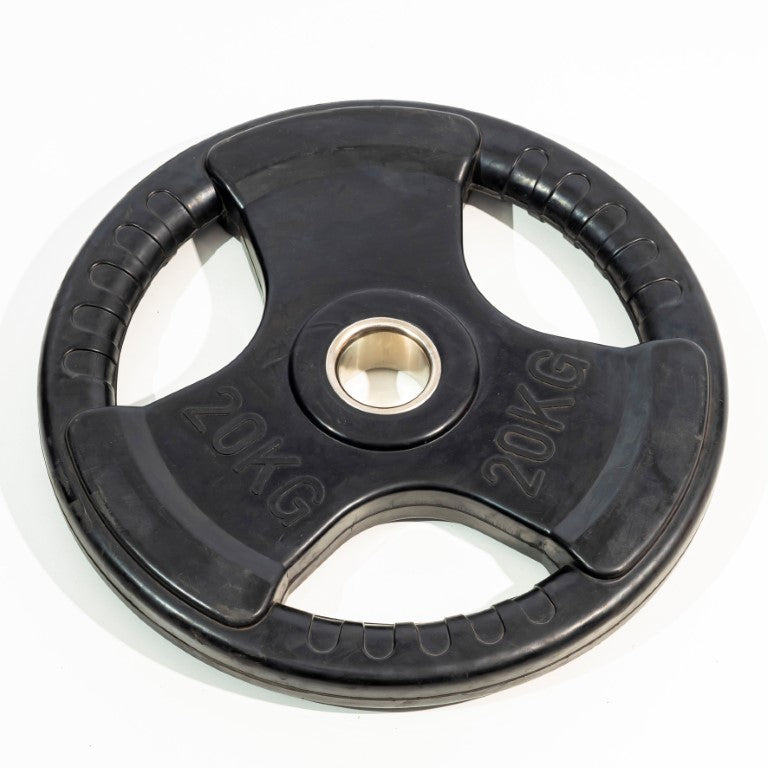 Athlete Home Rubber Coated Olympic Plates: Durable Tri-Grip Weight Plates (50mm) for Strength Training, CrossFit & Home Gyms in Egypt (Sold Individually)