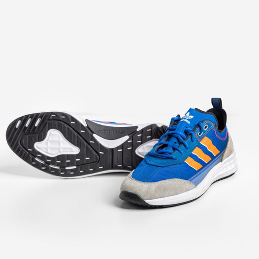 حذاء أديداس أوريجينالز SL 7200 | سنيكرز كلاسيكي للجنسين باللون الأزرق الملكي والبرتقالي الشمسي | للجيم واللايف ستايل والراحة اليومية