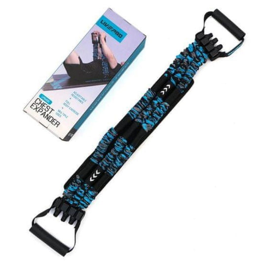 Livepro Adjustable Chest Expander with 3 Fabric-Covered Resistance Tubes - Full Body Puller for Upper Body Strength, Home Gym Workouts for Chest, Back, and Shoulders