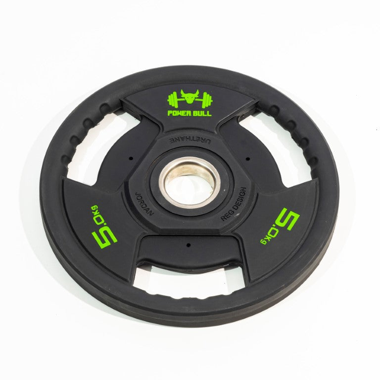 Athlete Home Power Bull Urethane Olympic Plates: Premium Tri-Grip Weights  for Professional Strength Training & Home Gyms in Egypt (Sold Individually)