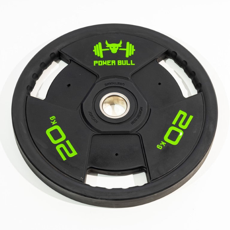 Athlete Home Power Bull Urethane Olympic Plates: Premium Tri-Grip Weights  for Professional Strength Training & Home Gyms in Egypt (Sold Individually)