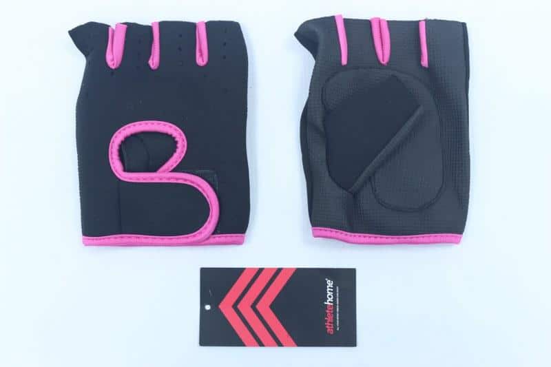 قفازات التمرين Grip-Tech من Athlete Home | تصميم نصف إصبع بتهوية عالية لقبضة معززة وحماية من مسامير الجلد | لرفع الأثقال وتدريبات الجيم والكروس فيت