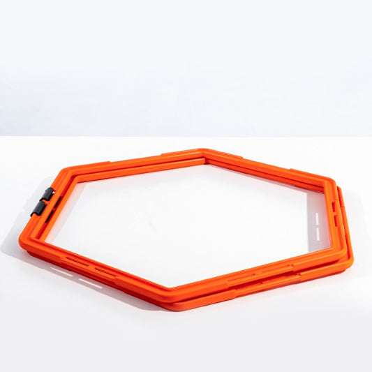 حلقات الرشاقة السداسية القابلة للتشبيك من أثليت هوم: حلقات سرعة لتمارين القدمين الانفجارية، تدريبات الرشاقة، والكارديو عالي الكثافة - معدات احترافية للرياضيين في مصر  2 قطعة