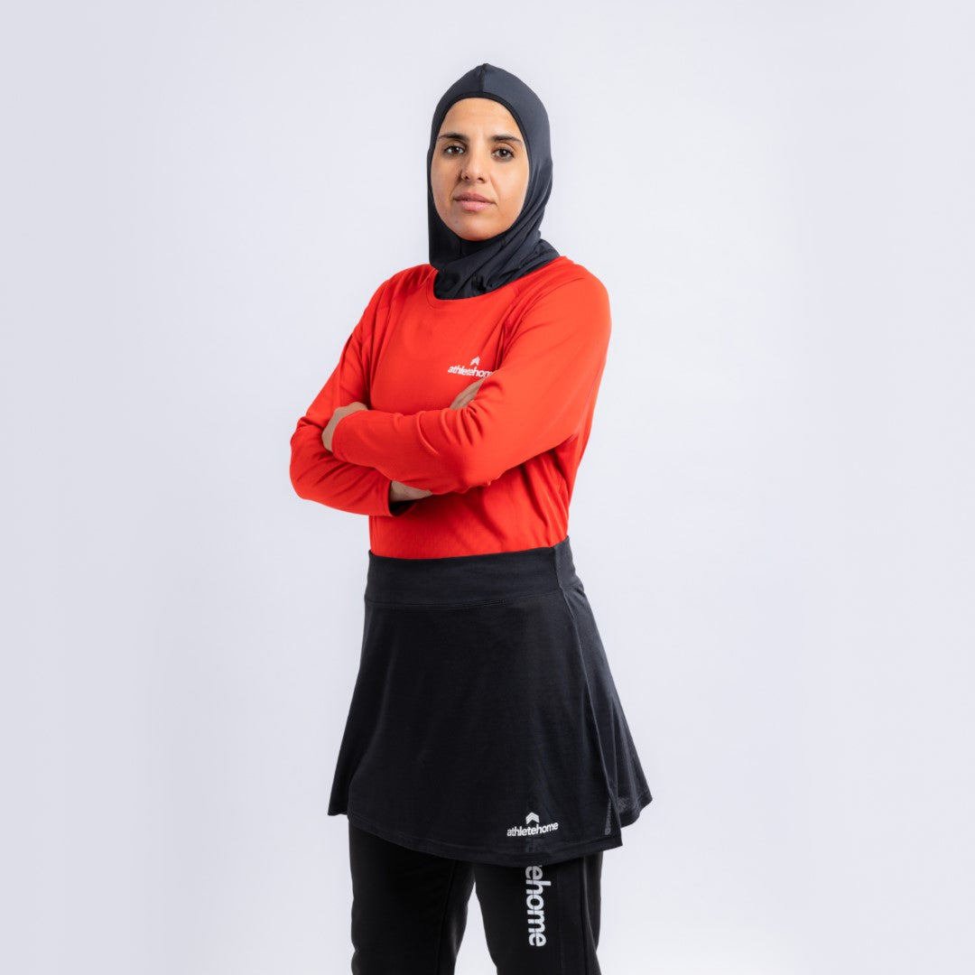 Breathable & Comfortable Workout Shirt for Women | Athlete Home | Green Long Sleeve Design