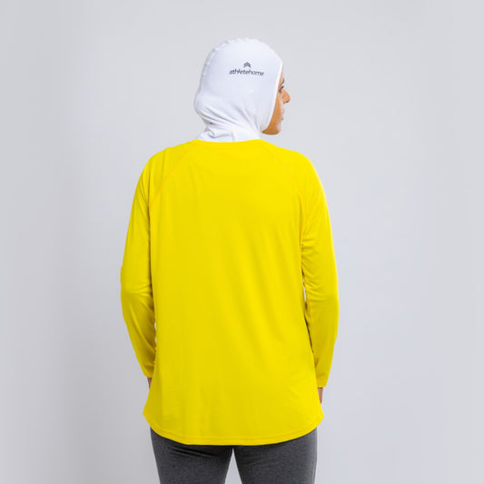 ملابس رياضية مُـحتشمة | تيشيرت رياضي بأكمام طويلة | مثالي للرياضة واللياقة البدنية