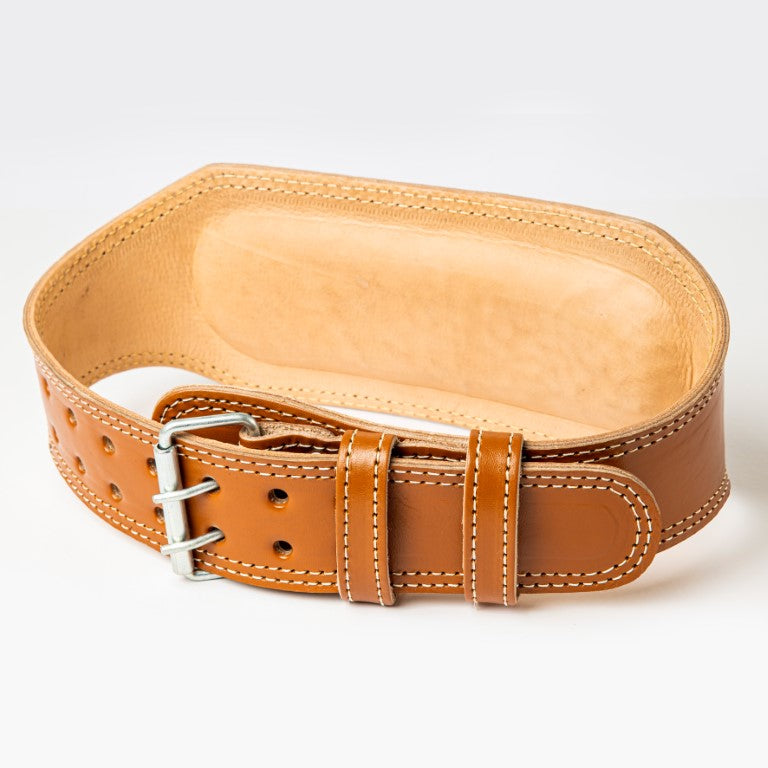 Padded Leather Weightlifting Belt: Durable Support Belt for Men and Women - Perfect for Bodybuilding