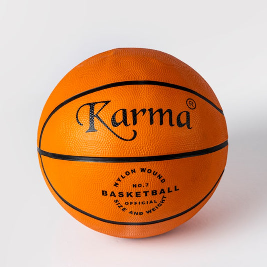 كرة سلة كارما مقاس 7 رسمي، ملفوفة بالنايلون للمتانة – بقبضة فائقة للملاعب الداخلية والخارجية للتدريب والمنافسات في مصر