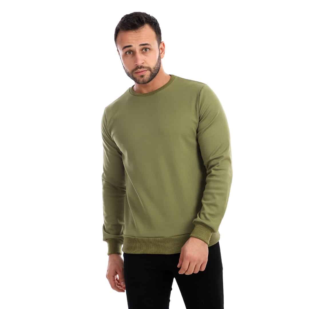 Athlete Home Men's Velour Crewneck Sweatshirt - Ultra-Soft Premium Pullover for Post-Workout Comfort, Athleisure, and Casual Style in Egypt