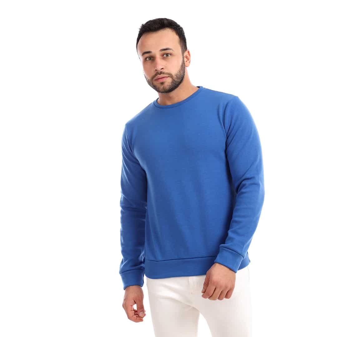 Athlete Home Men's Velour Crewneck Sweatshirt - Ultra-Soft Premium Pullover for Post-Workout Comfort, Athleisure, and Casual Style in Egypt
