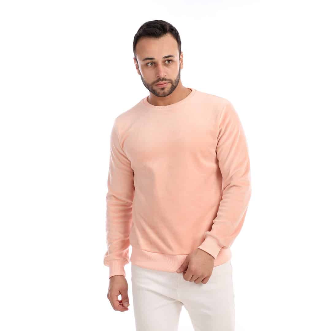 Athlete Home Men's Velour Crewneck Sweatshirt - Ultra-Soft Premium Pullover for Post-Workout Comfort, Athleisure, and Casual Style in Egypt