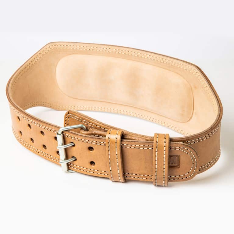 Padded Leather Weightlifting Belt: Durable Support Belt for Men and Women - Perfect for Bodybuilding