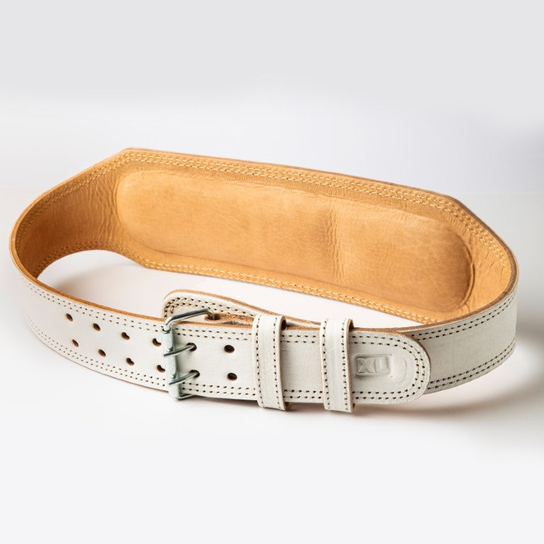 Padded Leather Weightlifting Belt: Durable Support Belt for Men and Women - Perfect for Bodybuilding