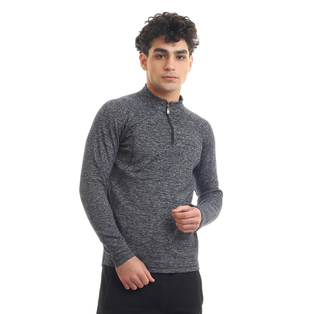 Athlete Home "Momentum" 1/4 Zip Performance Top | Men's Long-Sleeve Shirt for Running & Gym | Breathable & Moisture-Wicking