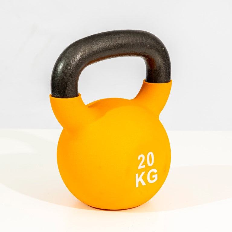 Athlete Home Pro-Grade Cast Iron Kettlebell | Vinyl Coated for Floor Protection | Wide Grip Handle for Full Body Strength Training, HIIT, and Functional Fitness