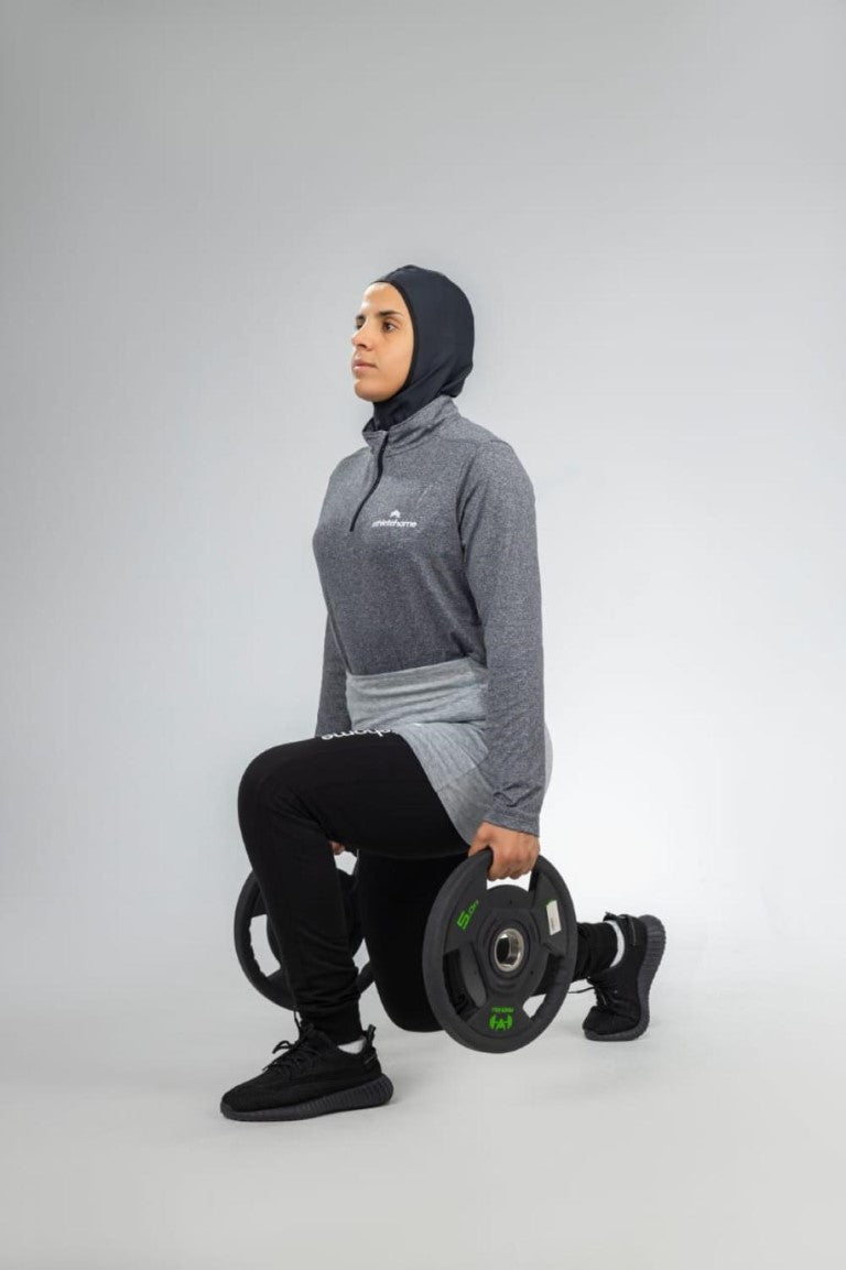 Athlete Home Unisex Long Sleeve Half-Zip | Soft & Stylish | Ideal for Running, Fitness & Everyday Wear