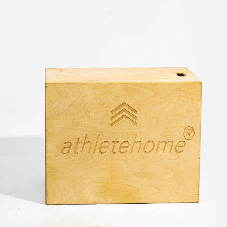 Athlete Home 3-in-1 Wood Plyo Box | Professional Wooden Plyometric Jump Box for Explosive Power, Strength & Conditioning | CrossFit & Gym Equipment