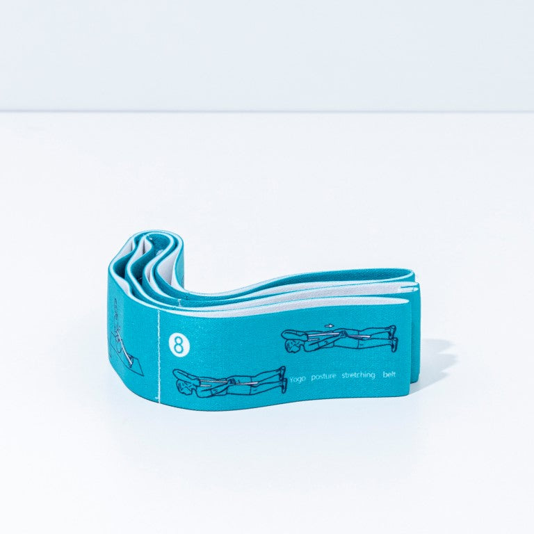 Pro-Grade Multi-Loop Stretching Strap with Exercise Guide | Yoga & Flexibility Band for Physical Therapy, Recovery, and Improving Range of Motion