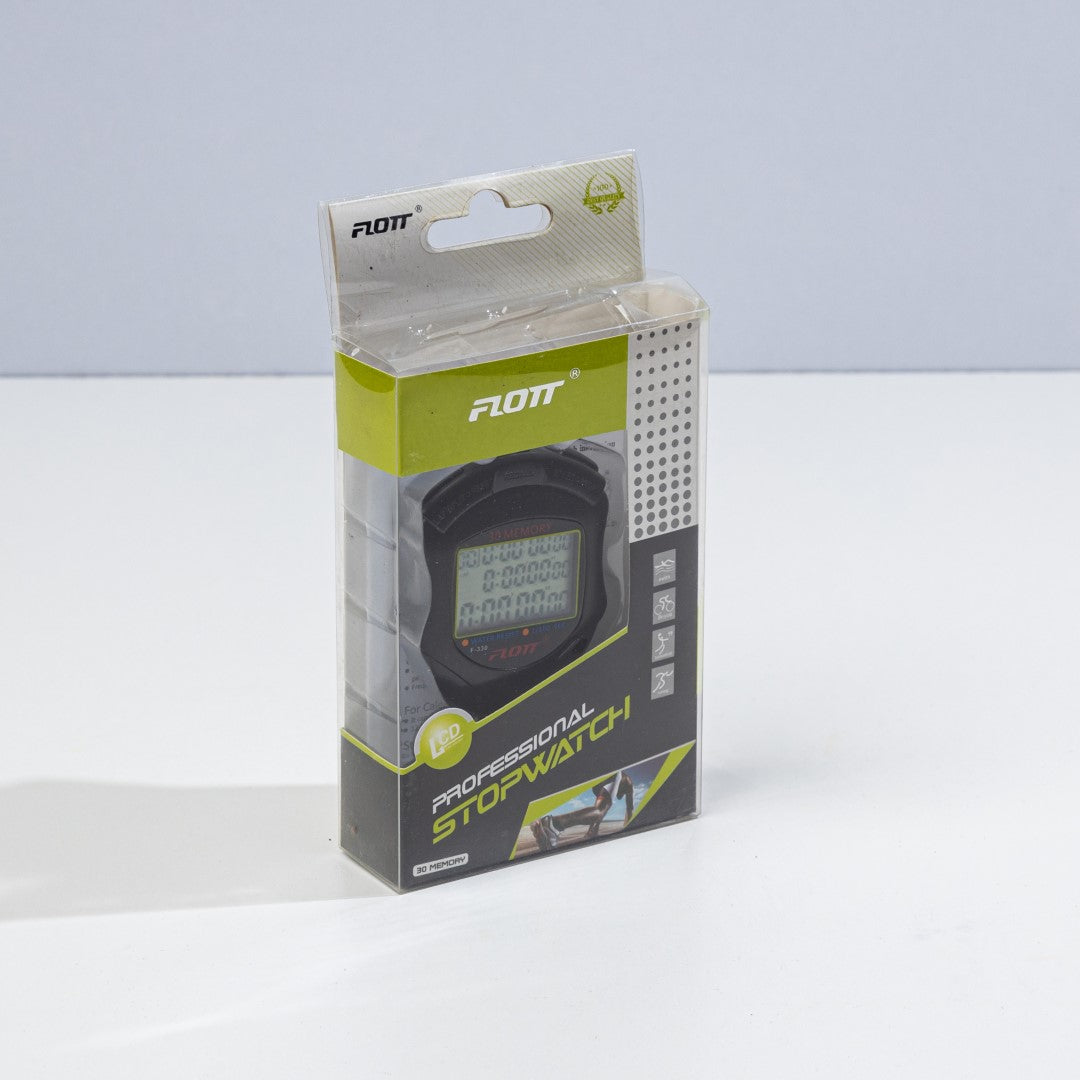 Athlete Home Flott Pro Digital Stopwatch | 30 Lap Memory & Split Timer for Running, Swimming & Coaching | 1/100s Precision Sports Training Stopwatch