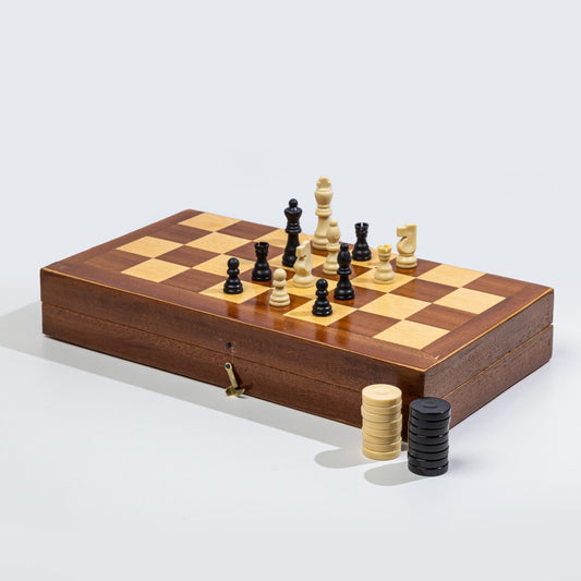Wooden Tawlla Board & Chess