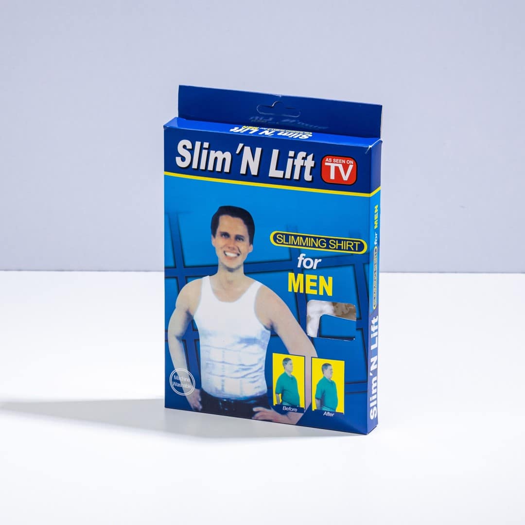 Slim 'N Lift Men's Body Shaping Compression Shirt - Core Support & Posture Enhancing Undershirt for a Streamlined Physique