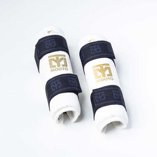 Online Only : Mooto WT Approved Taekwondo Forearm Protectors - Professional Sparring Guards for Competition & Training - Lightweight & Durable Arm Protection for Taekwondo, Karate & Martial Arts