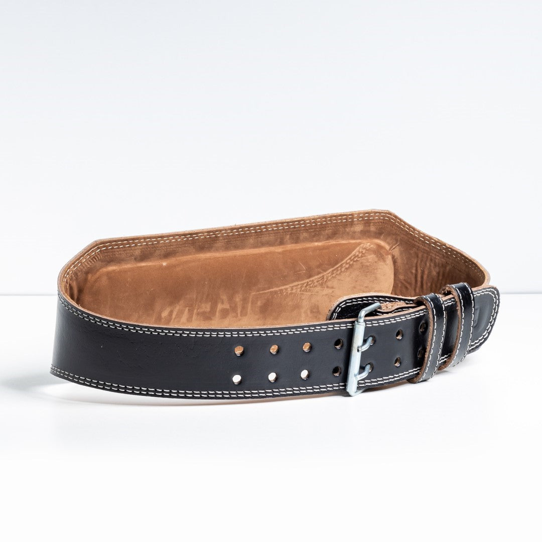 Cost Effective Half Genuine Leather Powerlifting Belt: 4mm Support for Men and Women - Ultimate Weight Training Gear