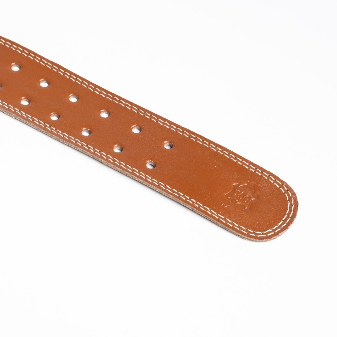 Cost Effective Half Genuine Leather Powerlifting Belt: 4mm Support for Men and Women - Ultimate Weight Training Gear