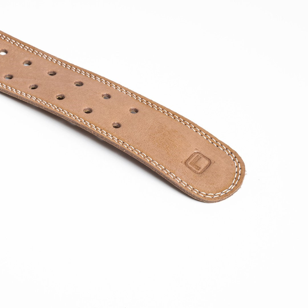 Cost Effective Half Genuine Leather Powerlifting Belt: 4mm Support for Men and Women - Ultimate Weight Training Gear