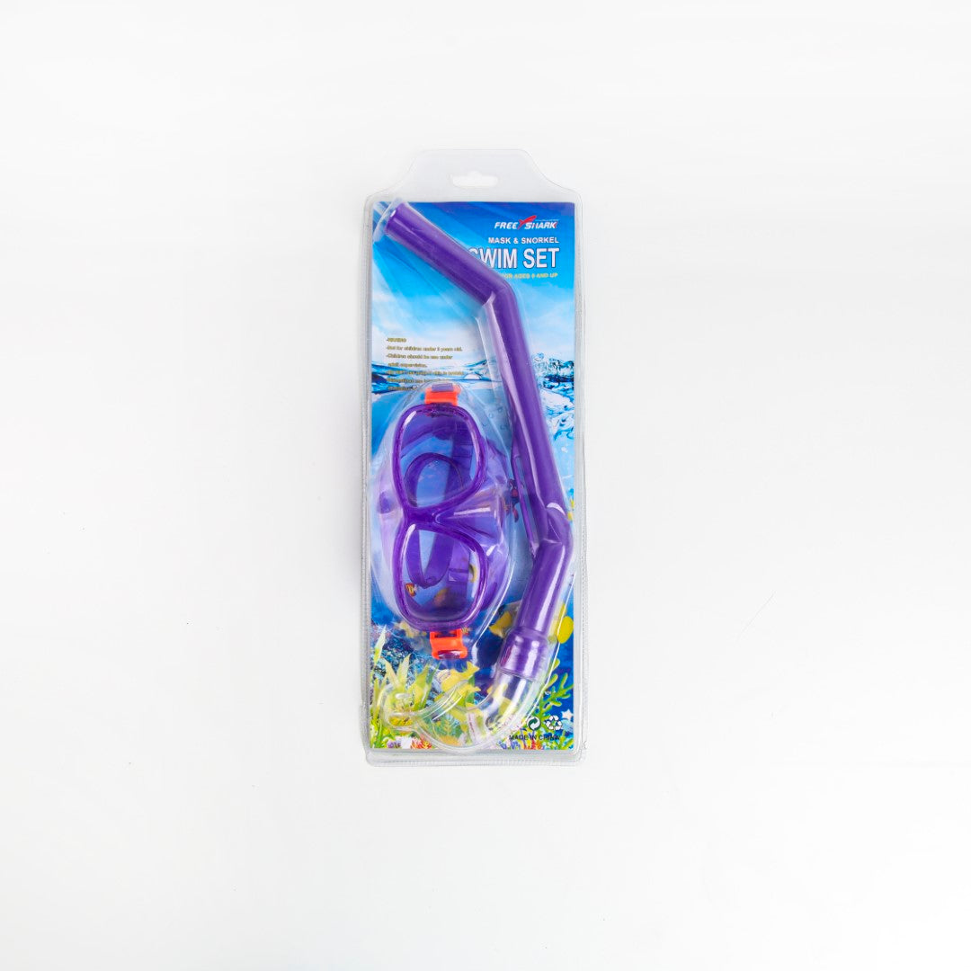 Athlete Home Junior Adventure Kids Snorkel Set (Purple) - Comfortable Swim Mask & Snorkel for Pool and Beach Fun - Safe Introduction to Swimming for Children in Egypt
