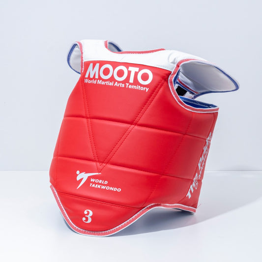 Mooto Extera World Taekwondo Approved Hogu | Reversible Competition Chest Protector for Sparring & Training | High-Impact Body Armor for Martial Arts