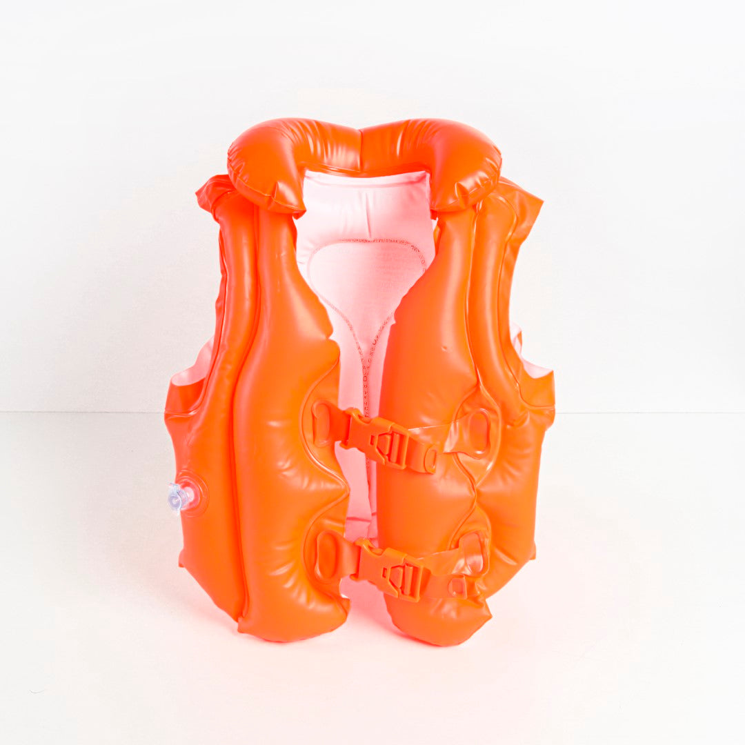 Athlete Home Kids' Inflatable Swim Vest | Learn-to-Swim Safety Float for Toddlers & Children | Durable & Comfortable Pool & Beach Swimming Aid with Secure Buckles