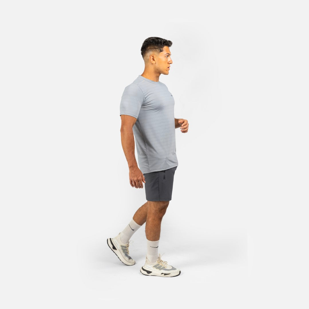 Athlete Home Men's Momentum Performance Tee & Agility Pro-Fit Shorts Set | Breathable Moisture-Wicking Gym & Running Kit for Peak Athletic Performance