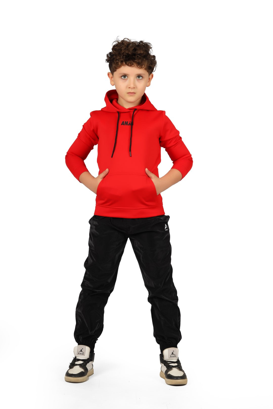 Athlete Home "Power-Up" Kids Performance Tracksuit Set | Technical Hoodie & Lightweight Wind Pants for Active Youth