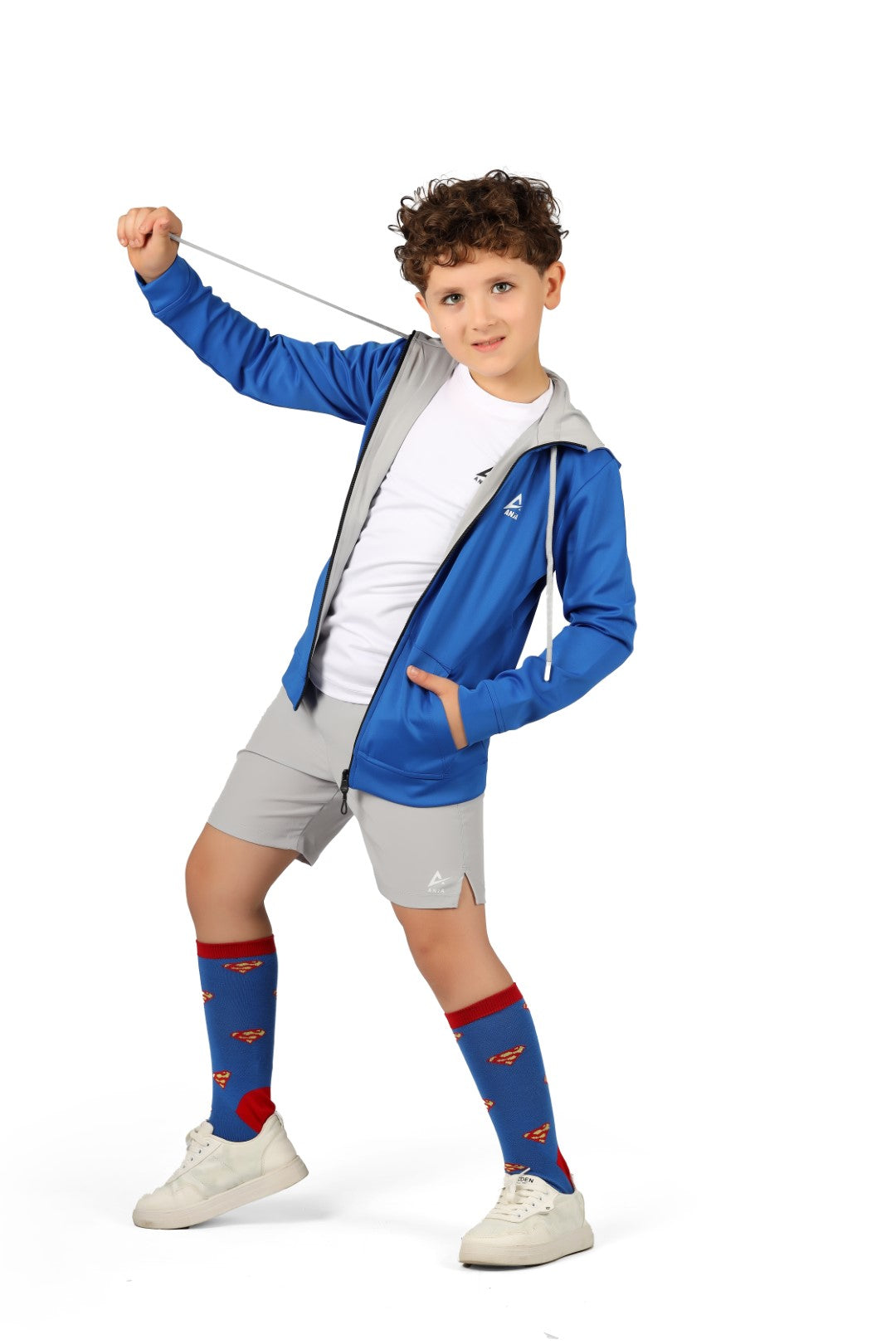 Athlete Home Youth Velocity Zip-Up Hoodie – Boys' Lightweight Performance Training Jacket, Breathable Athletic Hoodie for Football, Running & All-Day Wear