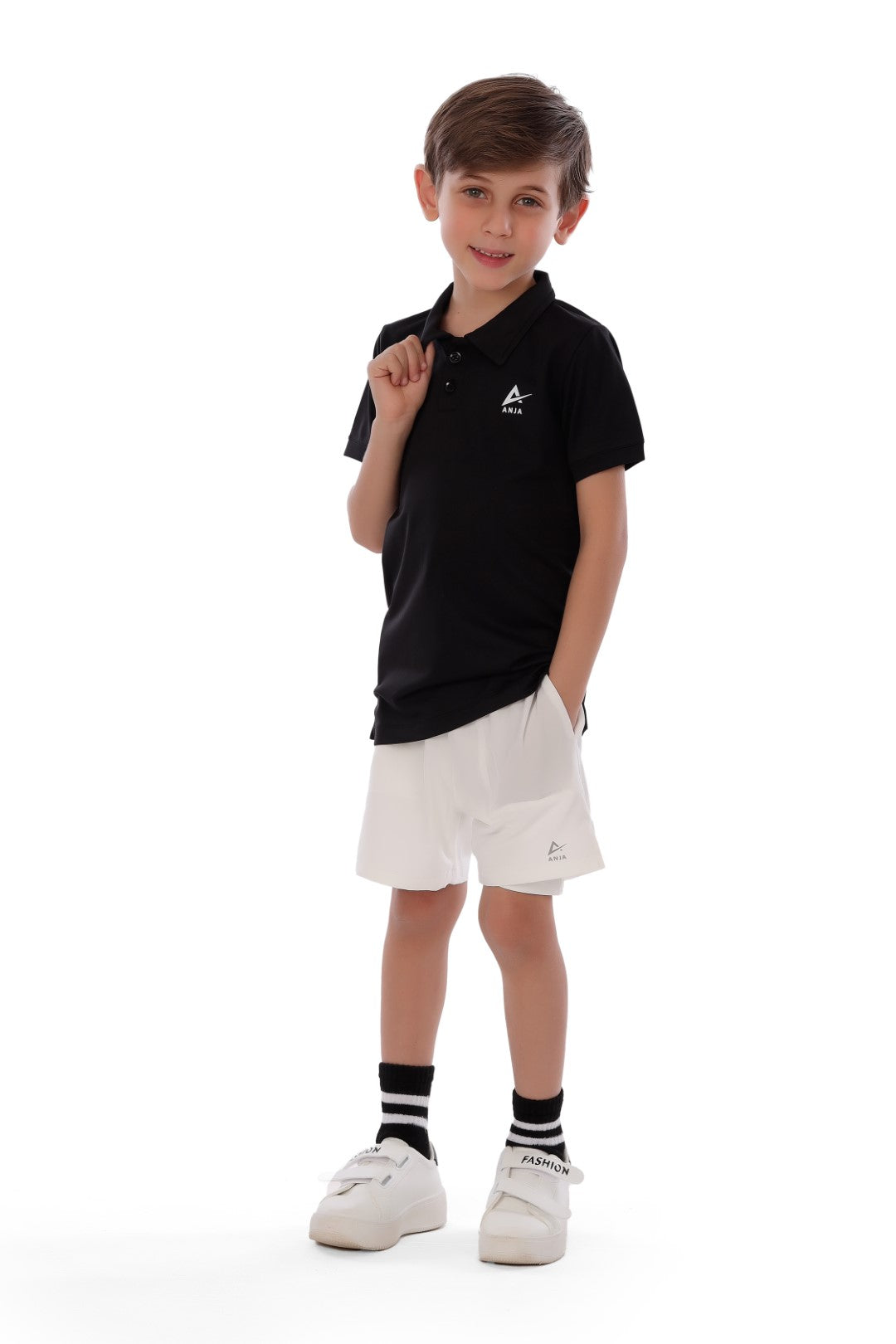 Athlete Home "Young Ace" Kids Performance Set | Breathable Polo Shirt & Athletic Shorts for Active Play