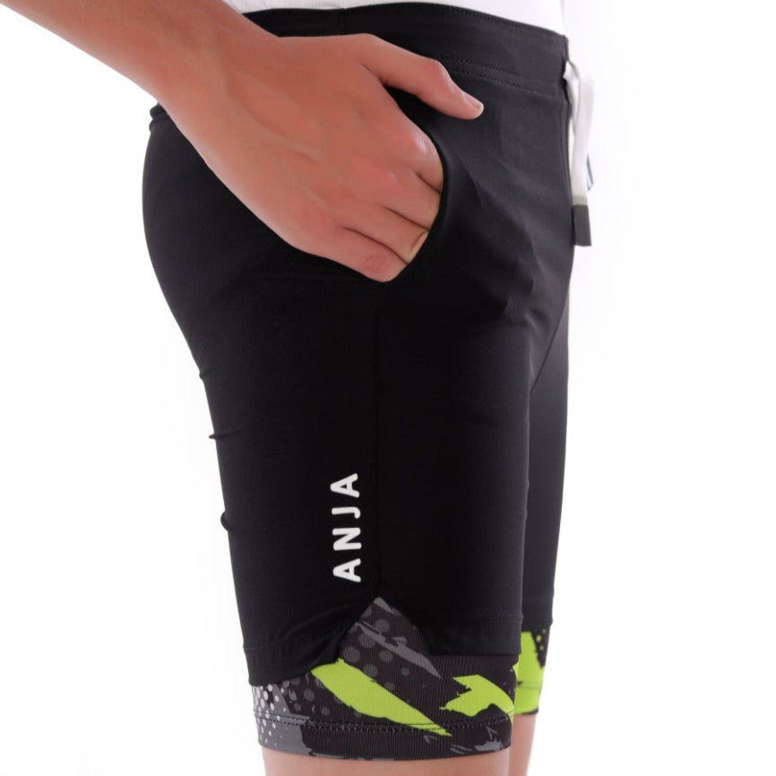 Athlete Home "Surge" Men's 2-in-1 Performance Shorts | Integrated Compression Tights for Gym, Running & CrossFit