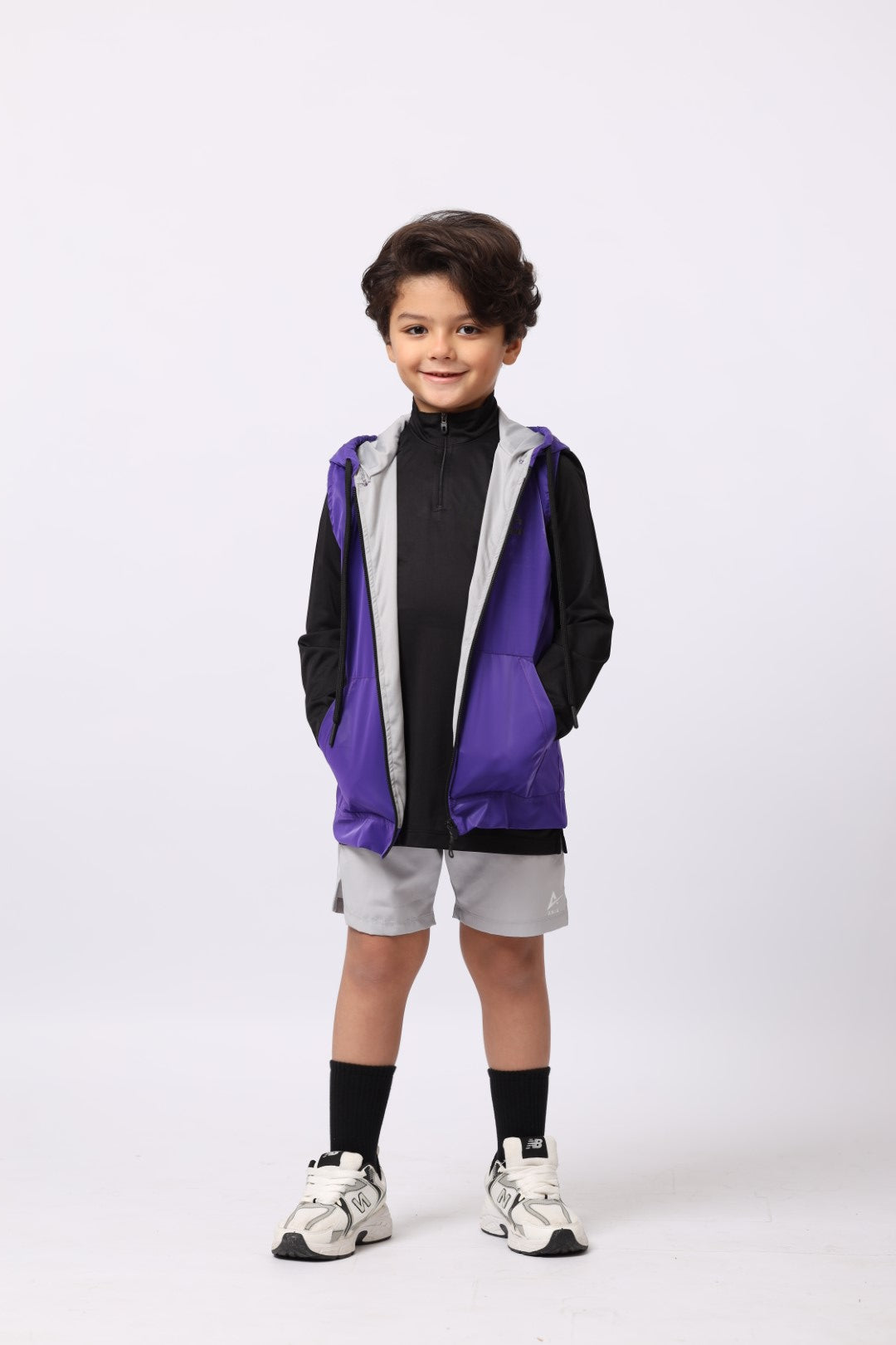 Athlete Home Youth Momentum Sleeveless Hoodie – Lightweight Performance Gilet for Boys, Breathable Zip-Up Training Vest for Sports & Active Play