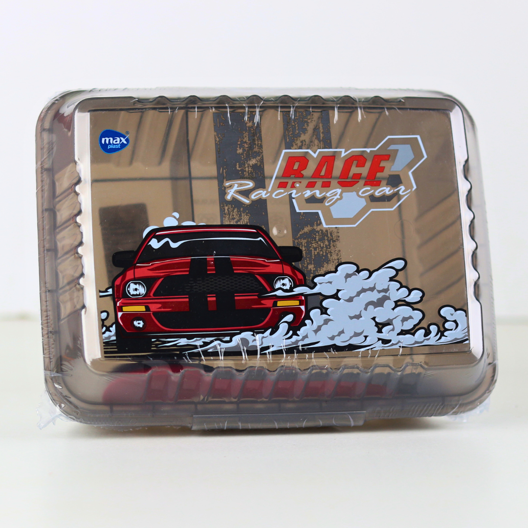Athlete Home Performance Fuel Box | Durable Leak-Proof Meal Prep Lunch Container with Racing Car Design for Gym, Work & Fitness | BPA-Free