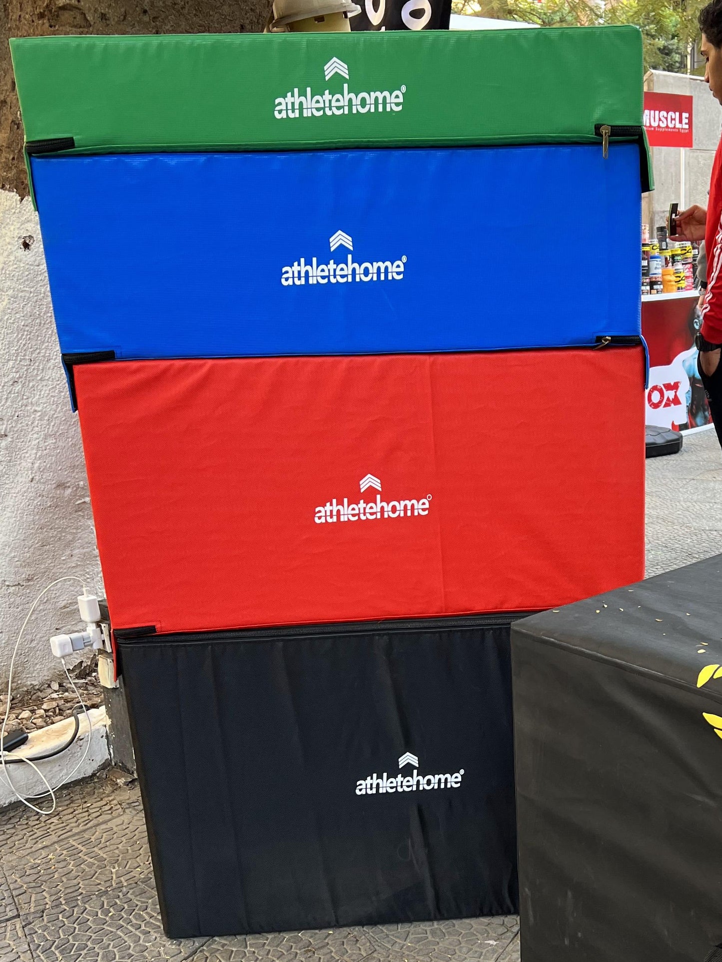 صندوق القفز الآمن "فيلوسيتي" 3 في 1 من أتليت هوم | لتمارين الكروسفت، الهيت، والقوة الانفجارية