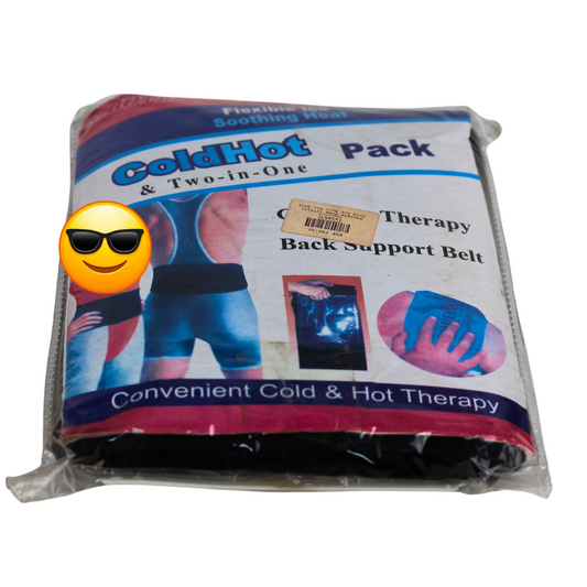 حزام دعم الظهر للعلاج بالبرودة والحرارة | لتخفيف آلام أسفل الظهر واستشفاء العضلات | مثالي لألم ما بعد التمرين والإصابة