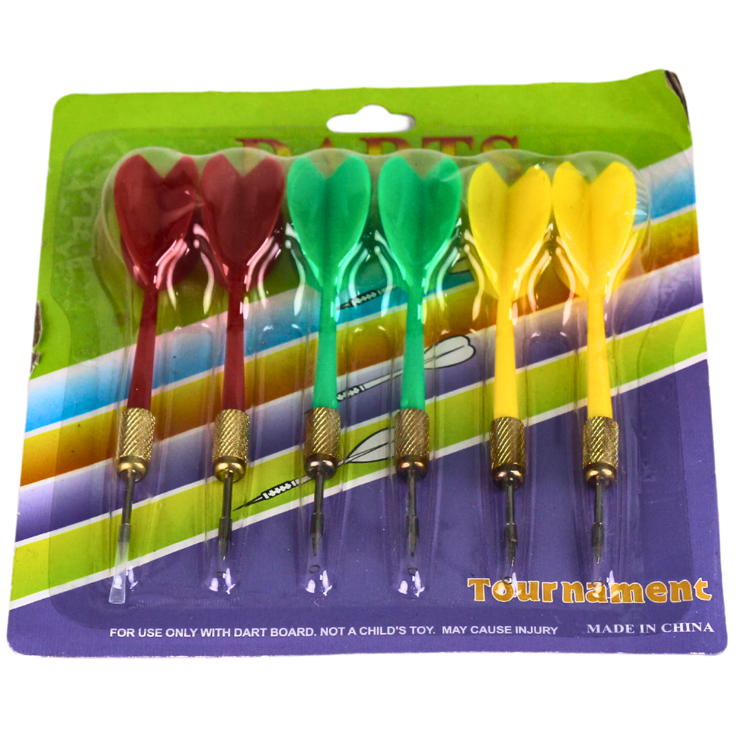 طقم سهام (دارتس) بنمط احترافي ) | سهام ترفيهية بمقبض نحاسي محفور للدقة والتحكم | لعبة ممتعة للمنزل والتجمعات
