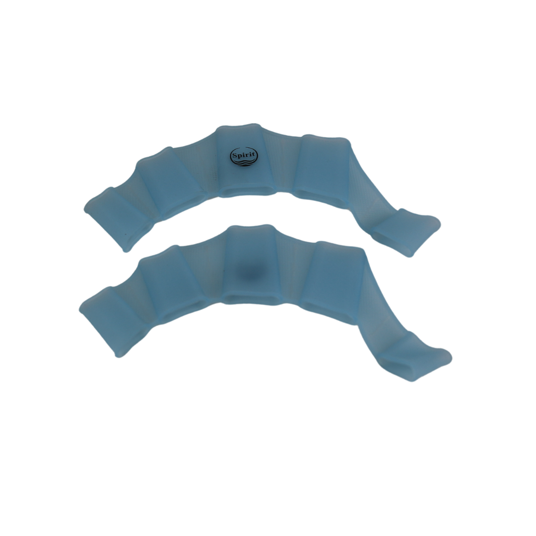 Spirit Silicone Webbed Swim Gloves | Aqua Fitness Hand Paddles for Water Resistance Training | Build Upper Body Strength & Power in the Pool
