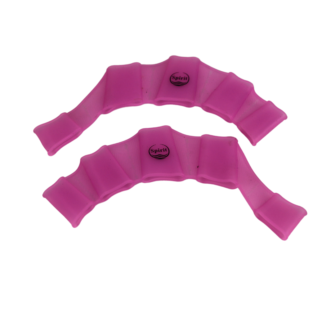 Spirit Silicone Webbed Swim Gloves | Aqua Fitness Hand Paddles for Water Resistance Training | Build Upper Body Strength & Power in the Pool